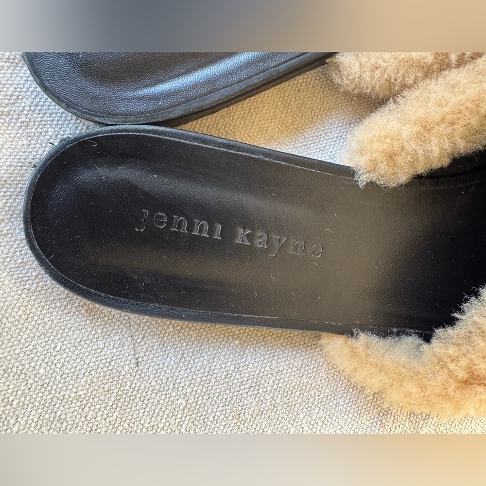JENNI KAYNE Tan Shearling Slip-On Mules Size 41 (US 11) - Picture 8 of 10